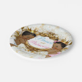 Afrikaanse prins & prinses Elegant Geslacht onthul Papieren Bordje (Gekanteld)