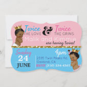 Afrikaanse prins|Prinses Roze & Blauw| Gouden Spar Kaart (Achterkant)