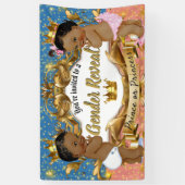 Afrikaanse prins|Prinses roze en blauw| Gender Rev Spandoek (Verticaal)