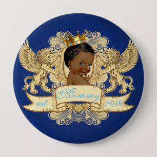 Afrikaanse prins Royal Birthday/Baby shower Button