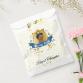Afrikaanse prins Royal blauw en goud elegant Bedankzakje (Gezegeld)