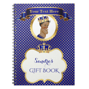 Afrikaanse prins Royal Blue Gift Guest Notitieboek