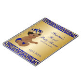 Afrikaanse prins Royal Blue Gift Guest Notitieboek (Linkerzijde)