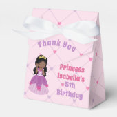 -Afrikaanse prinses Birthday Party Bedankdoosjes (Voorkant Zijde)