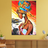 Afrikaanse Prinses Canvas (Insitu (Woonkamer))