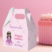 Afrikaanse prinses Cute Pink Birthday Party Bedankdoosjes