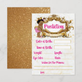 Afrikaanse prinses|Hot Pink & Gold voorspellingen Informatiekaartje (Voorkant / Achterkant)