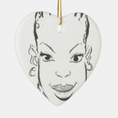 Afrikaanse prinses. keramisch ornament (Rechts)