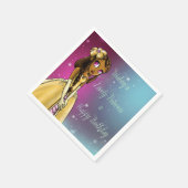 Afrikaanse prinses Lovely Birthday Servet (Hoek)