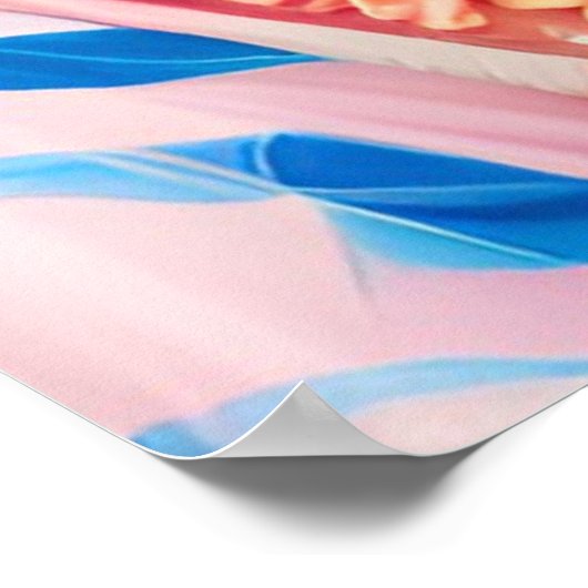 Afrikaanse prinses met goud en blauwe tiara poster (Hoek)