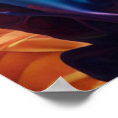 Afrikaanse prinses met vleugels in haar haar haar poster (Hoek)