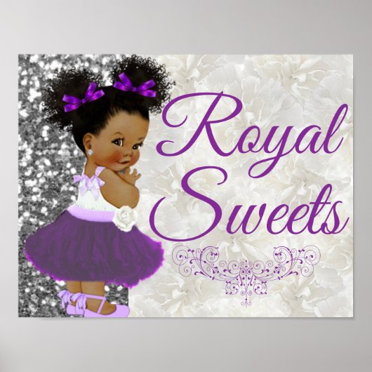 Afrikaanse prinses Paars | Royal Sweets Event Poster (Voorkant)