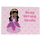 -Afrikaanse prinses Pink Birthday Groot Cadeauzakje (Achterkant)