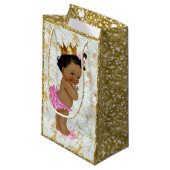 Afrikaanse prinses | Roze & Gold Shimmer Royal Klein Cadeauzakje (Voorkant Gekanteld)