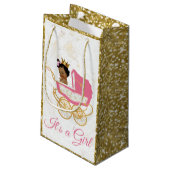 Afrikaanse prinses | Roze & Gold Shimmer Royal Klein Cadeauzakje (Achterkant Gekanteld)