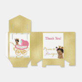 Afrikaanse Prinses Roze & Gouden Shimmer Favors Bedankdoosjes (Uitgevouwen)