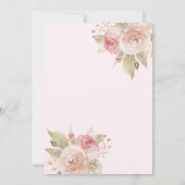 Afrikaanse Prinses Tutu Baby Shower Uitnodiging (Achterkant)