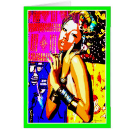 Afrikaanse Prinses Wenskaart • Modern Afrocentrisc