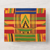 Afrikaanse print alles-in-één uitnodiging (Achterkant)