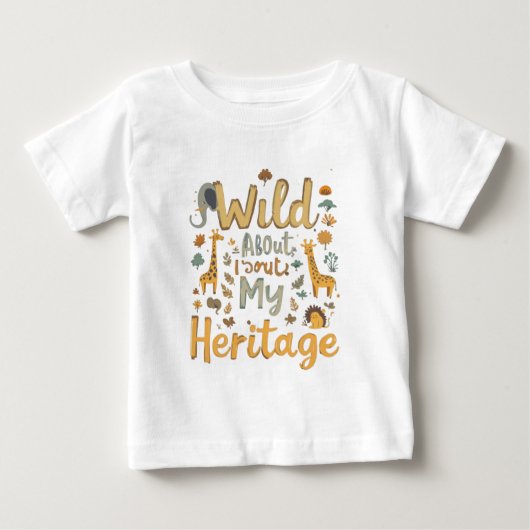 Afrikaanse Print Baby Bib – Trots op mijn roots (Voorkant)