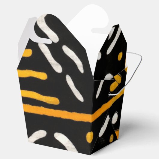 Afrikaanse print  bedankdoosjes (Geopend)