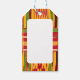 Afrikaanse print cadeaulabel