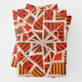 Afrikaanse print cadeaupapier (In situ)