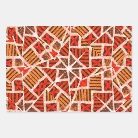Afrikaanse print cadeaupapier (Voorkant)