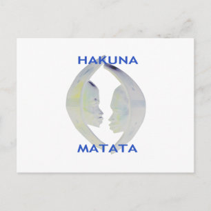Afrikaanse Print Hakuna Matata Design Aankondigingskaart