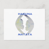 Afrikaanse Print Hakuna Matata Design Aankondigingskaart (Voorkant)