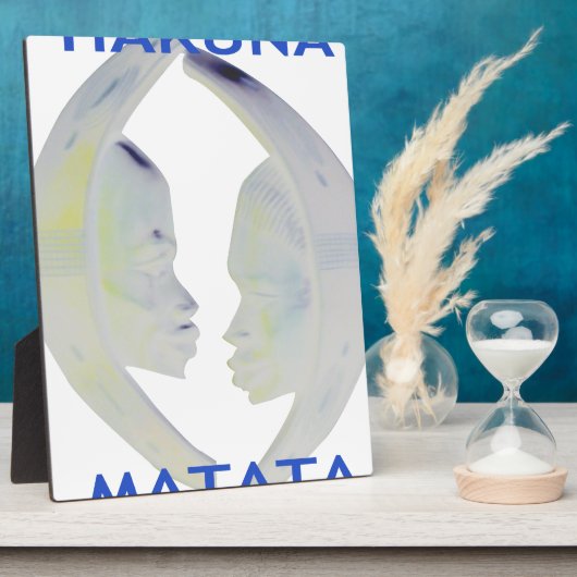 Afrikaanse Print Hakuna Matata Design Fotoplaat (Zijkant)