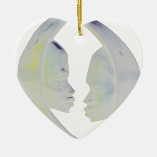 Afrikaanse Print Hakuna Matata Design Keramisch Ornament (Voorkant)