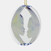 Afrikaanse Print Hakuna Matata Design Keramisch Ornament (Rechts)