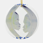 Afrikaanse Print Hakuna Matata Design Keramisch Ornament (Voorkant)