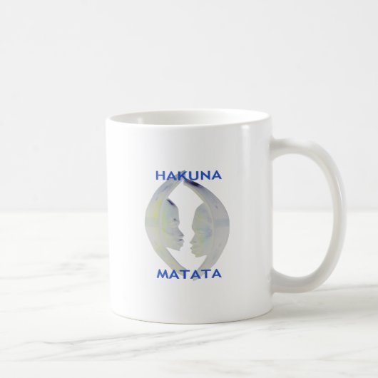 Afrikaanse Print Hakuna Matata Design Koffiemok (Rechts)