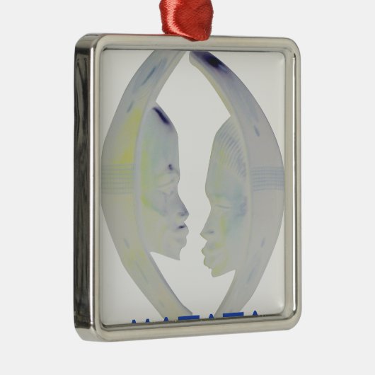 Afrikaanse Print Hakuna Matata Design Metalen Ornament (Rechts)