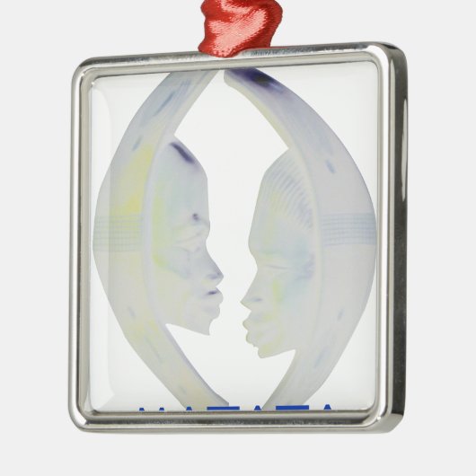 Afrikaanse Print Hakuna Matata Design Metalen Ornament (Links)