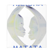 Afrikaanse Print Hakuna Matata Design Notitieblok (Voorkant)