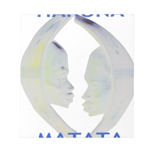 Afrikaanse Print Hakuna Matata Design Notitieblok (Voorkant)