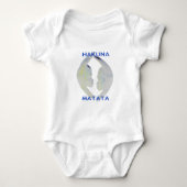 Afrikaanse Print Hakuna Matata Design Romper (Voorkant)