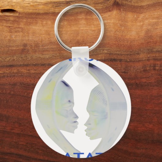 Afrikaanse Print Hakuna Matata Design Sleutelhanger (Voorkant)