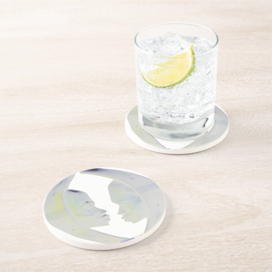 Afrikaanse Print Hakuna Matata Design Zandsteen Onderzetter (Zijkant)