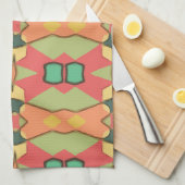 Afrikaanse print keukenhanddoek (Quarter Fold)