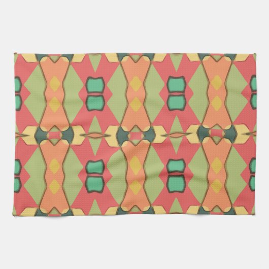 Afrikaanse print keukenhanddoek (Horizontaal)