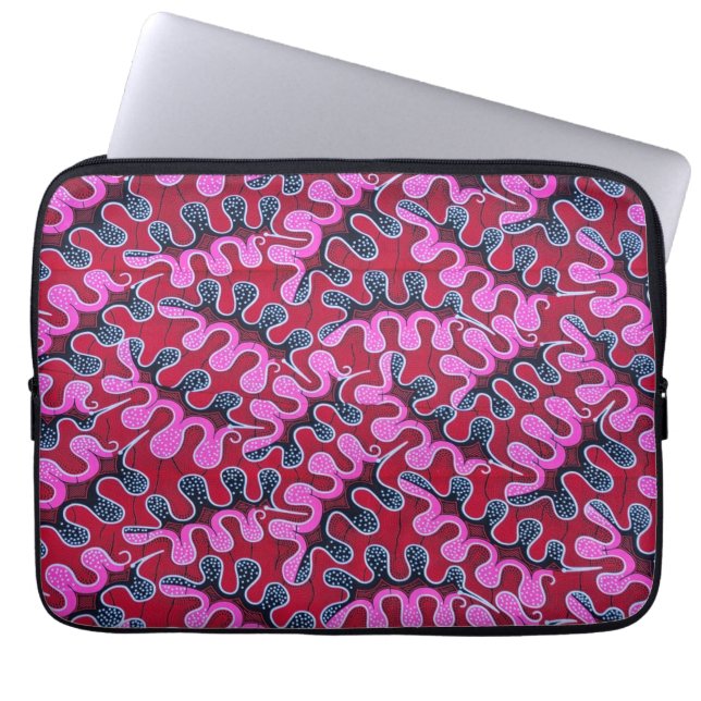 Afrikaanse print laptop sleeve (Voorkant)