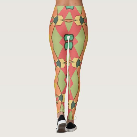 afrikaanse print leggings (Achterkant)