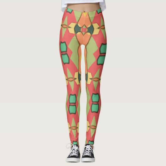 afrikaanse print leggings (Voorkant)