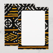 Afrikaanse Print Menukaart (Voorkant / Achterkant)