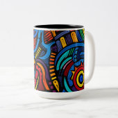 Afrikaanse Print Mok (Voorkant rechts)
