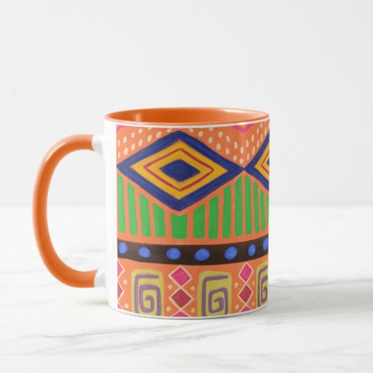 Afrikaanse print mok (Links)